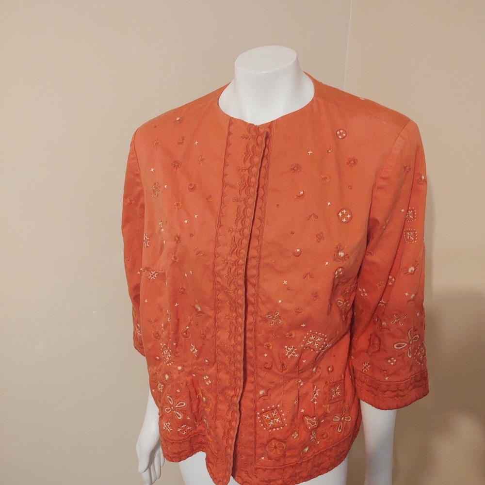 Coldwater Creek Embroider Jacket Size 18
